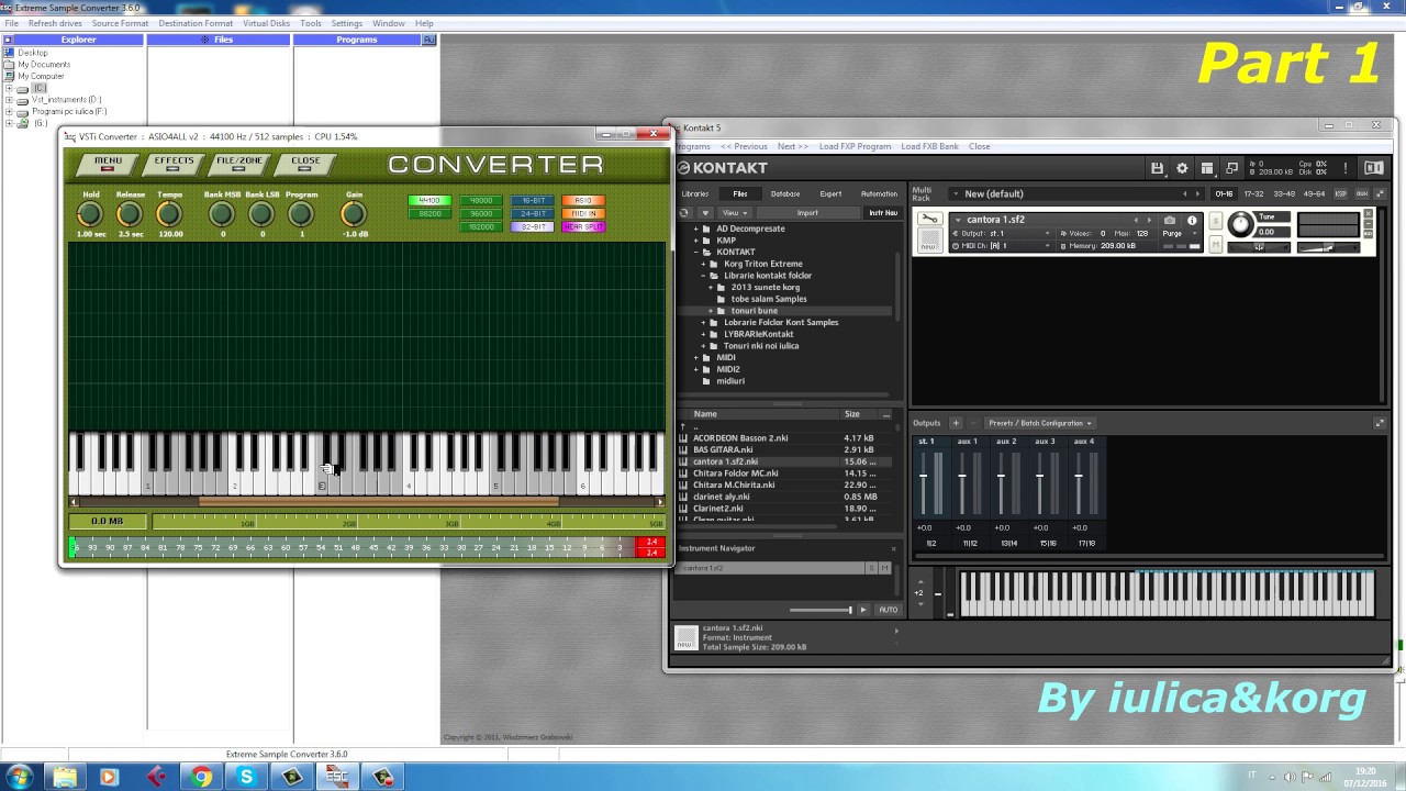 Convert the Kontakt format to any format