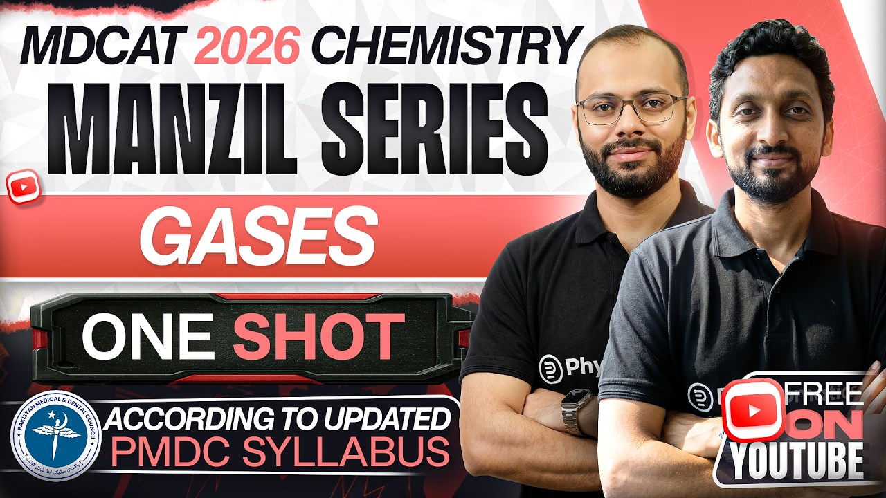 🚀 Gases | Complete Chapter in ONE SHOT | MDCAT Chemistry | Manzil Series | PMDC MDCAT