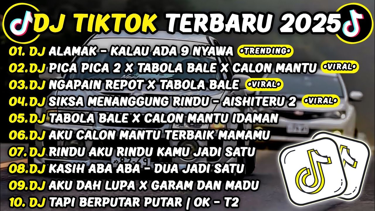 DJ TIKTOK TERBARU 2025🎵DJ ALAMAK - KALAU ADA 9 NYAWA🎵DJ PICA PICA 2 X TABOLA BALE X CALON MANTU