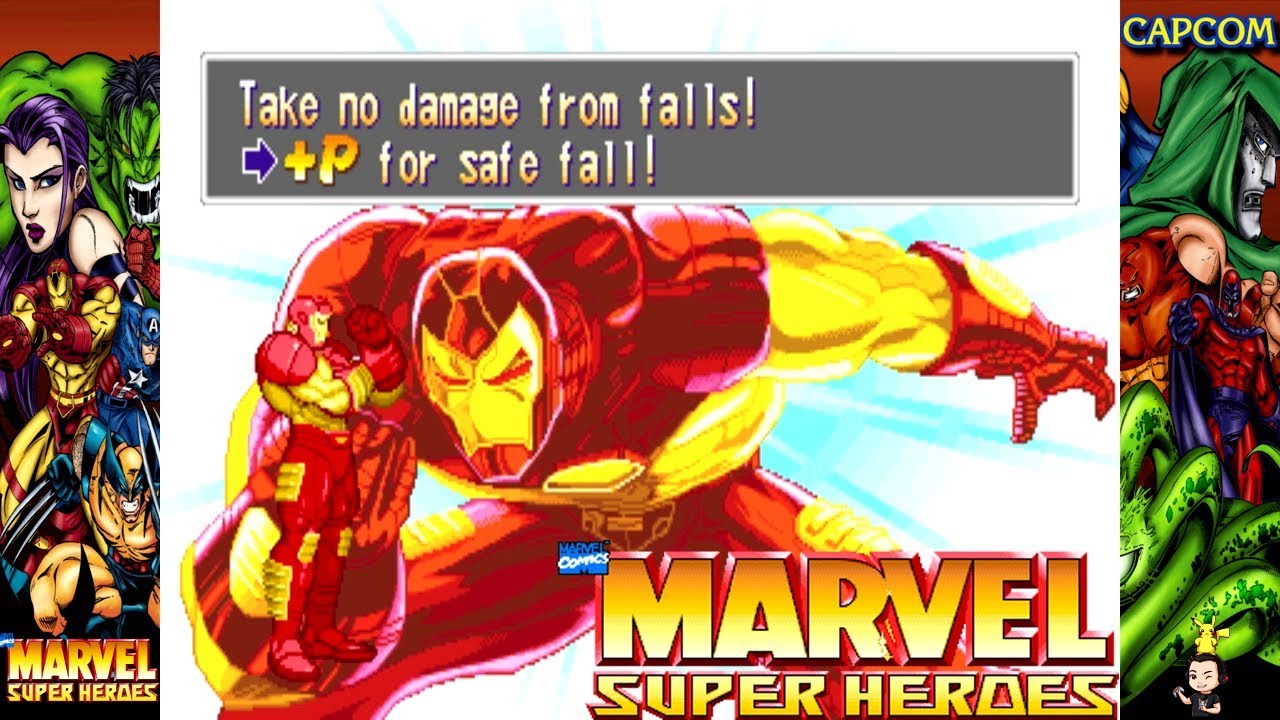 Game Over/Retry - Marvel Super Heroes - Arcade version