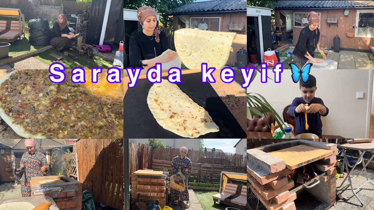 Yorucu bir günün ardında dostlarla bahçe keyfimiz çok iyi geldi/azadım omlet yaptı kızlar ..🦋❤️