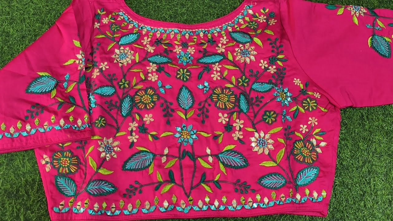 mirror work Readymade blouse collection DAMAKKA OFFERS 9025956417