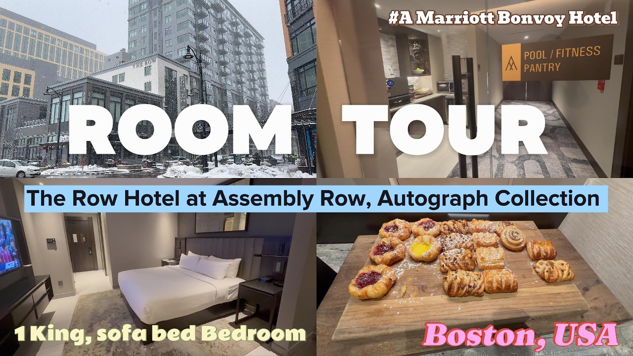 The Row Hotel at Assembly Row Boston | Autograph collection | King bedroom room tour