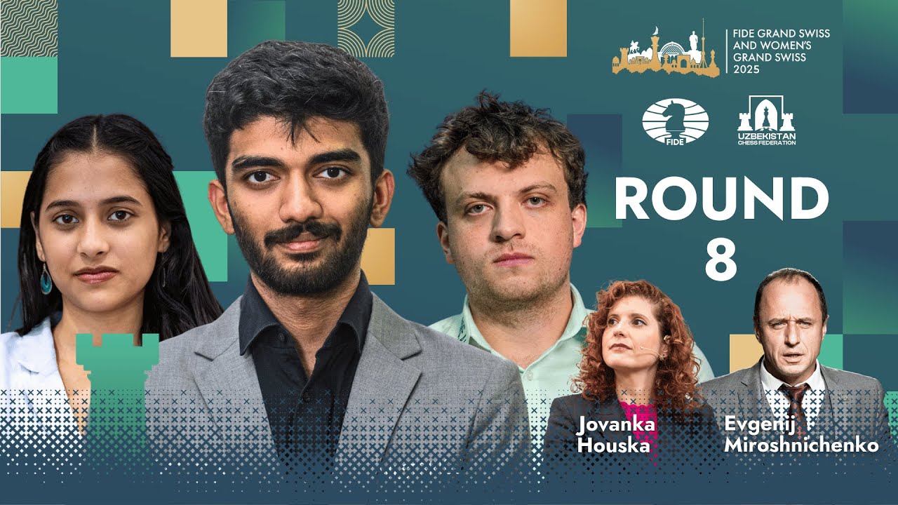 Chess ♟ | FIDE Grand Swiss 2025 | Round 8 | ft. 🇮🇳 Gukesh D, 🇮🇳 Deshmukh,  🇺🇸 Niemann and more