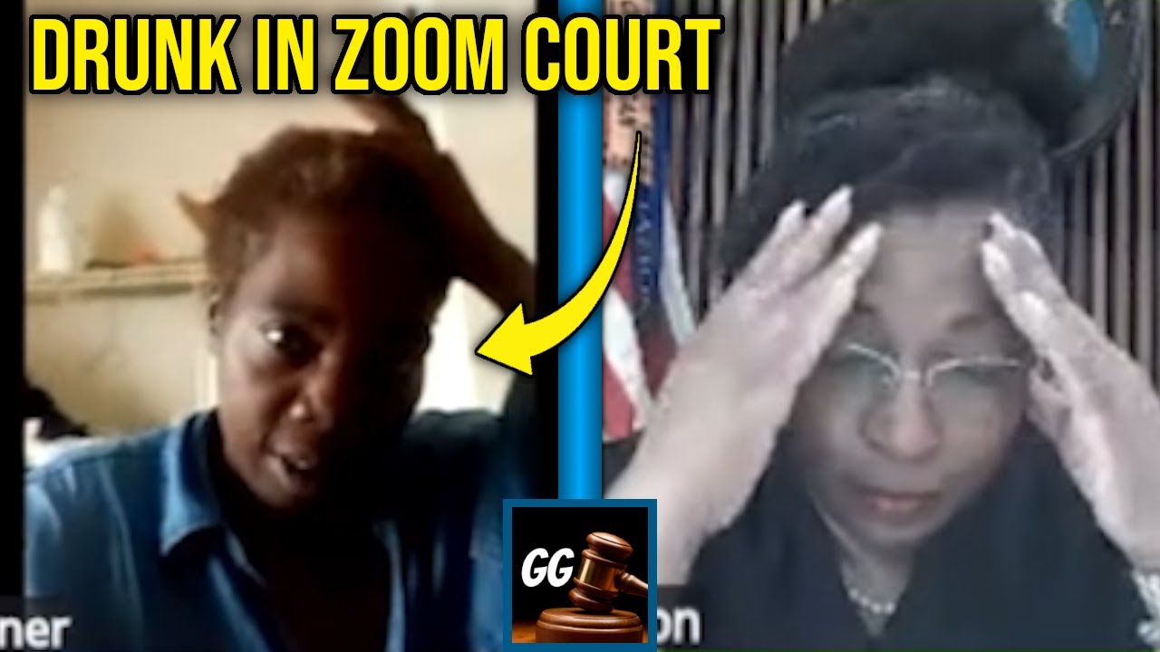 Woman Shows Up DRUNK And Out of Control to Zoom Court