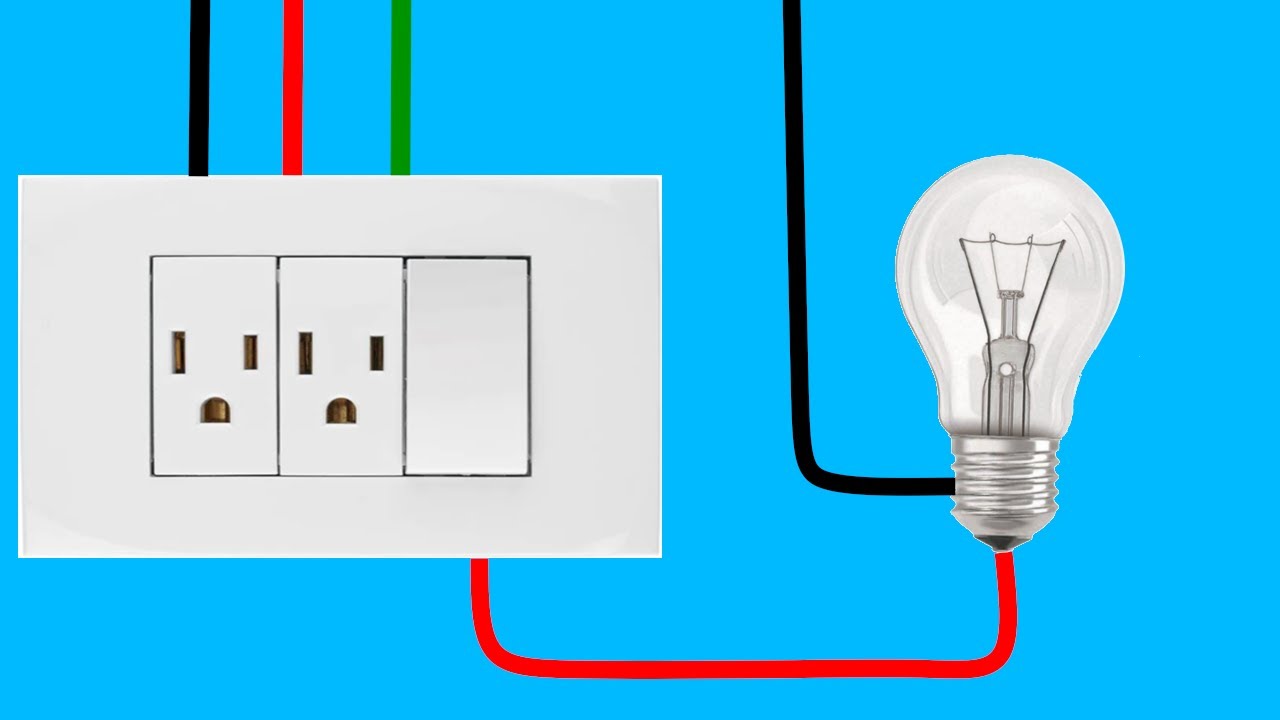 Como Conectar Toma Doble Con Interruptor!