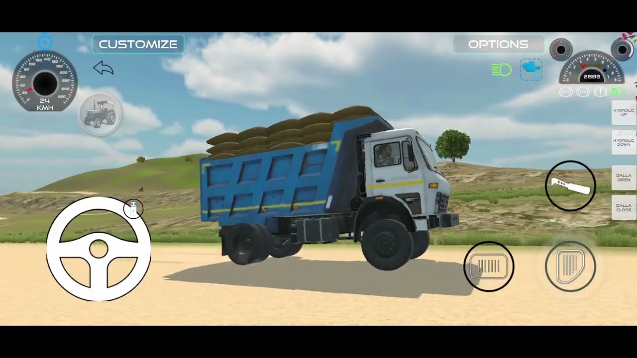 First time driving Indian dumper 😍 super excited ⚠️ @skygamer04z 