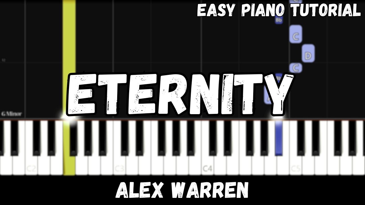 Alex Warren - Eternity (Easy Piano Tutorial)