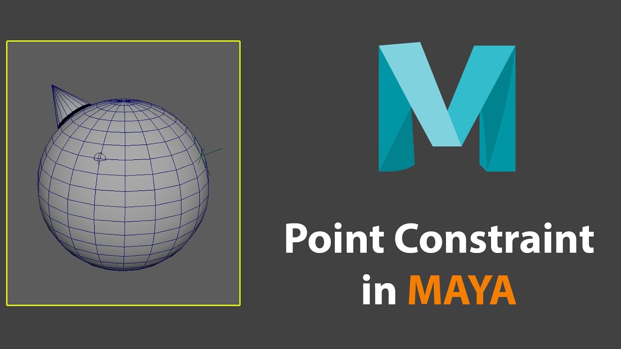 Point on Poly Constraint - Step-by-Step Guide - Maya Rigging Tutorial for Beginners