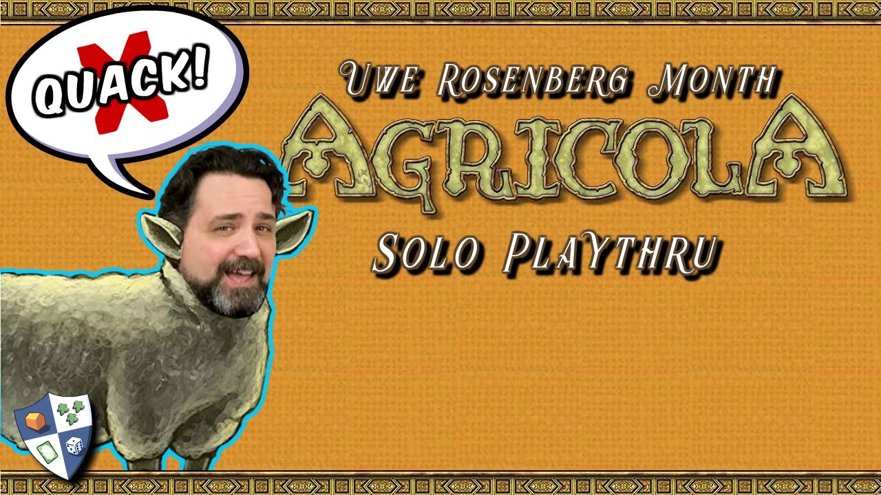 Agricola Solo Playthru - Live!
