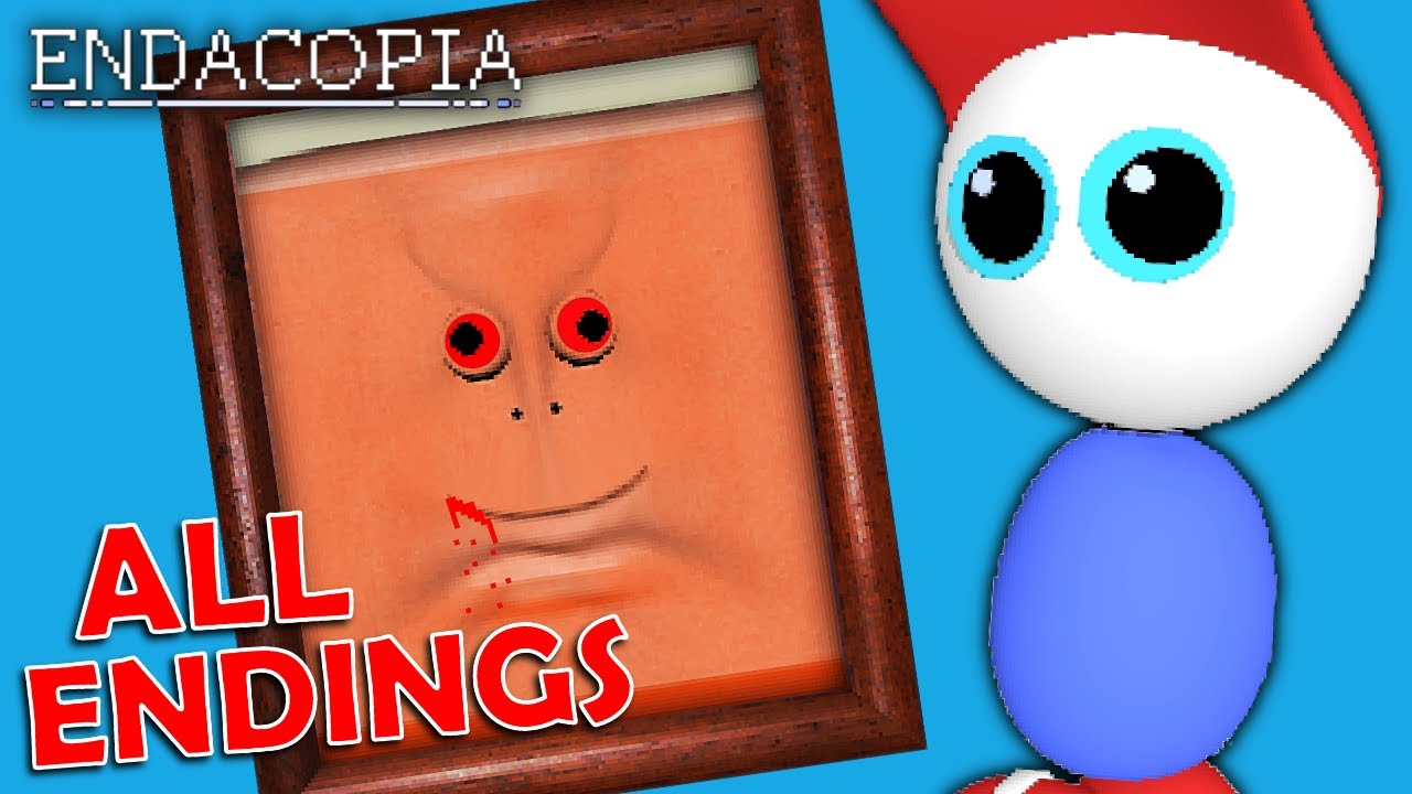THE SCARIEST POINT AND CLICK HORROR GAME!! || Endacopia - Full Gameplay + Endings - No Commentary