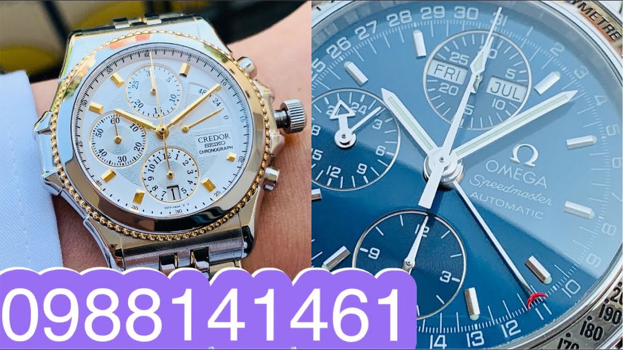 Cặp Đôi Vàng [0988141461] Speed Master Triple 3523.80.00, Credor Pacifique GCBK996