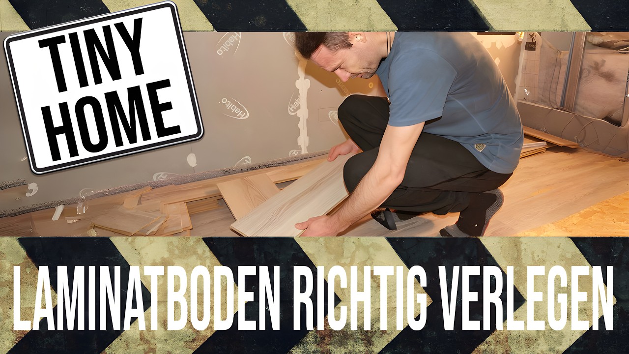 Laminat auf Fußbodenheizung verlegen – So wird der Boden im Container Haus wirklich stabil!