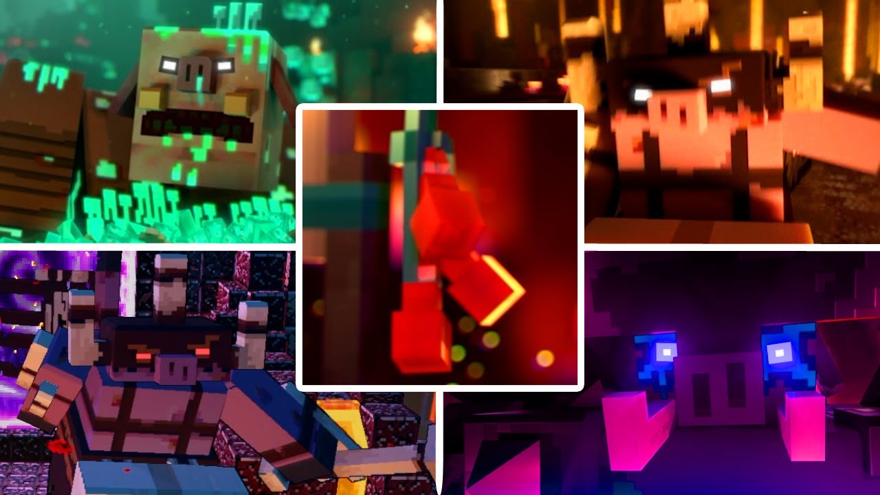 Minecraft Legends - ALL BOSSES + ENDING