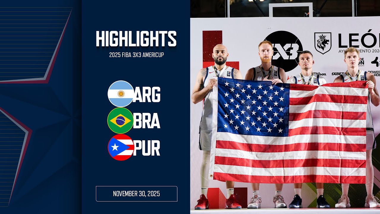 HIGHLIGHTS: USA vs Argentina/Brazil/Puerto Rico | 2025 FIBA 3x3 AmeriCup | Nov. 30, 2025