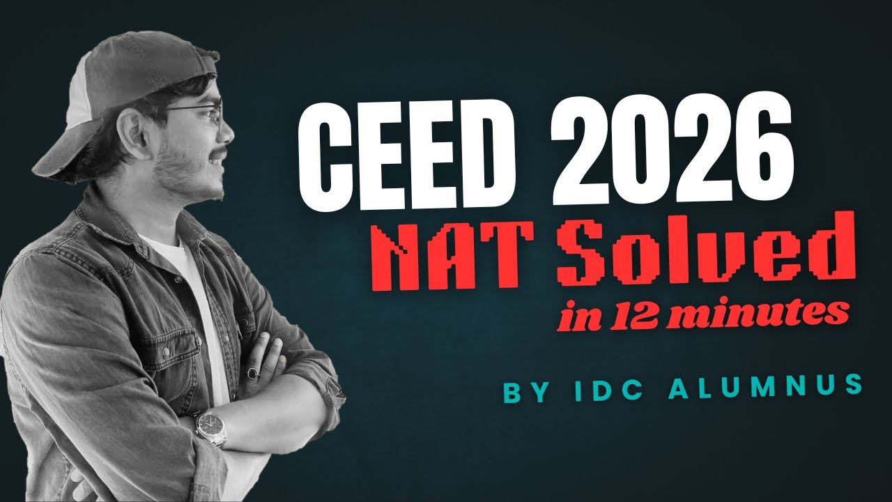 CEED 2026 | NAT SOLVED IN 12 MINUTES | CLAIM YOUR ANSWER #iitbombay #ceed #design #motivation #jee