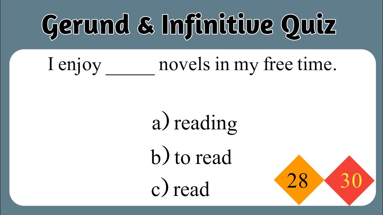 Gerunds & Infinitive Grammar Quiz | Gerund And Infinitive Test || Ladla Education