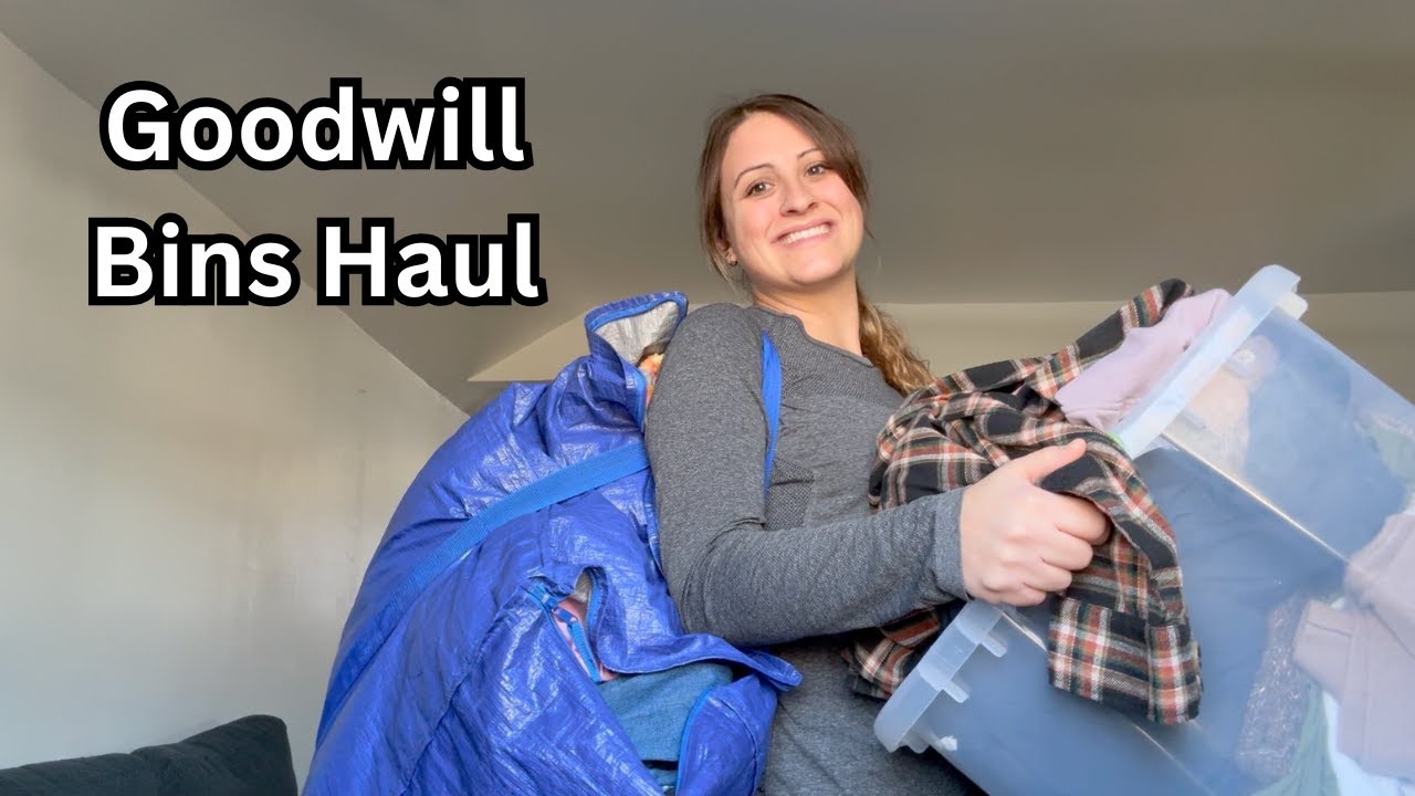 Flipping clothing from the bins for a profit | Goodwill outlet haul | Full time reseller
