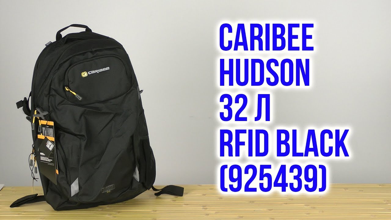 Распаковка Caribee Hudson 32 RFID Black 925439