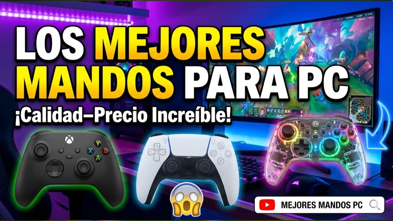 Los 4 MEJORES Mandos para PC Calidad Precio 2026 🎮 Gamepads Baratos y Profesionales para PC😱