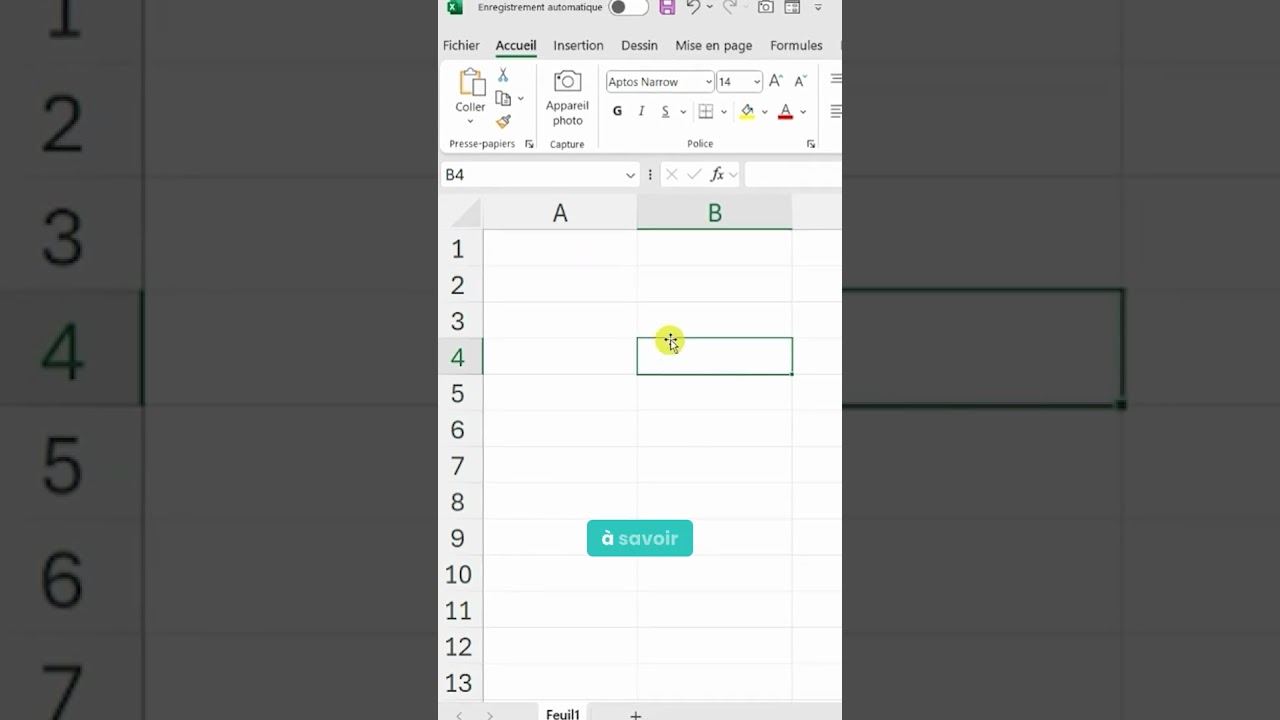 Excel pour d&eacute;butants : Les bases d'Excel #1