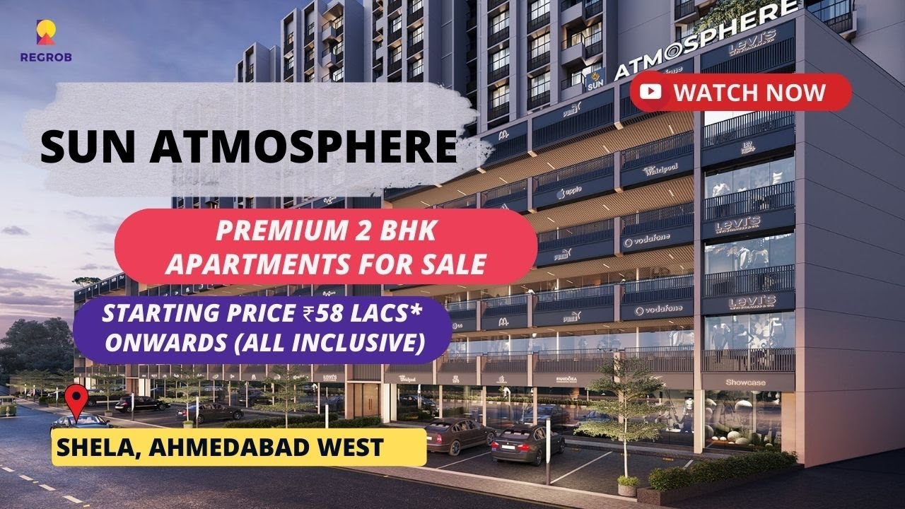 Sun Atmosphere | ☎ 8377002514 | Luxurious 2 BHK Apartments For Sale in Shela, Ahmedabad