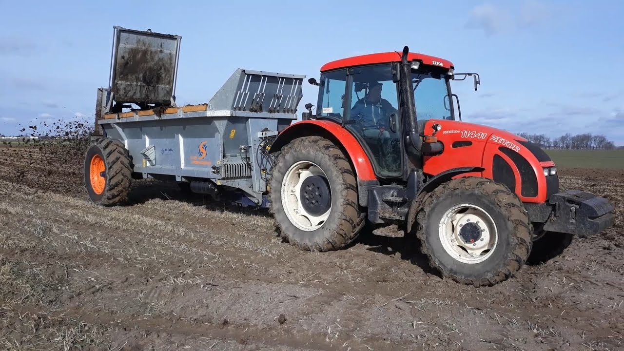 Testujemy rozrzutnik Alima spreader 10 [Zetor Forterra 11441 ,Manitou MLT627]