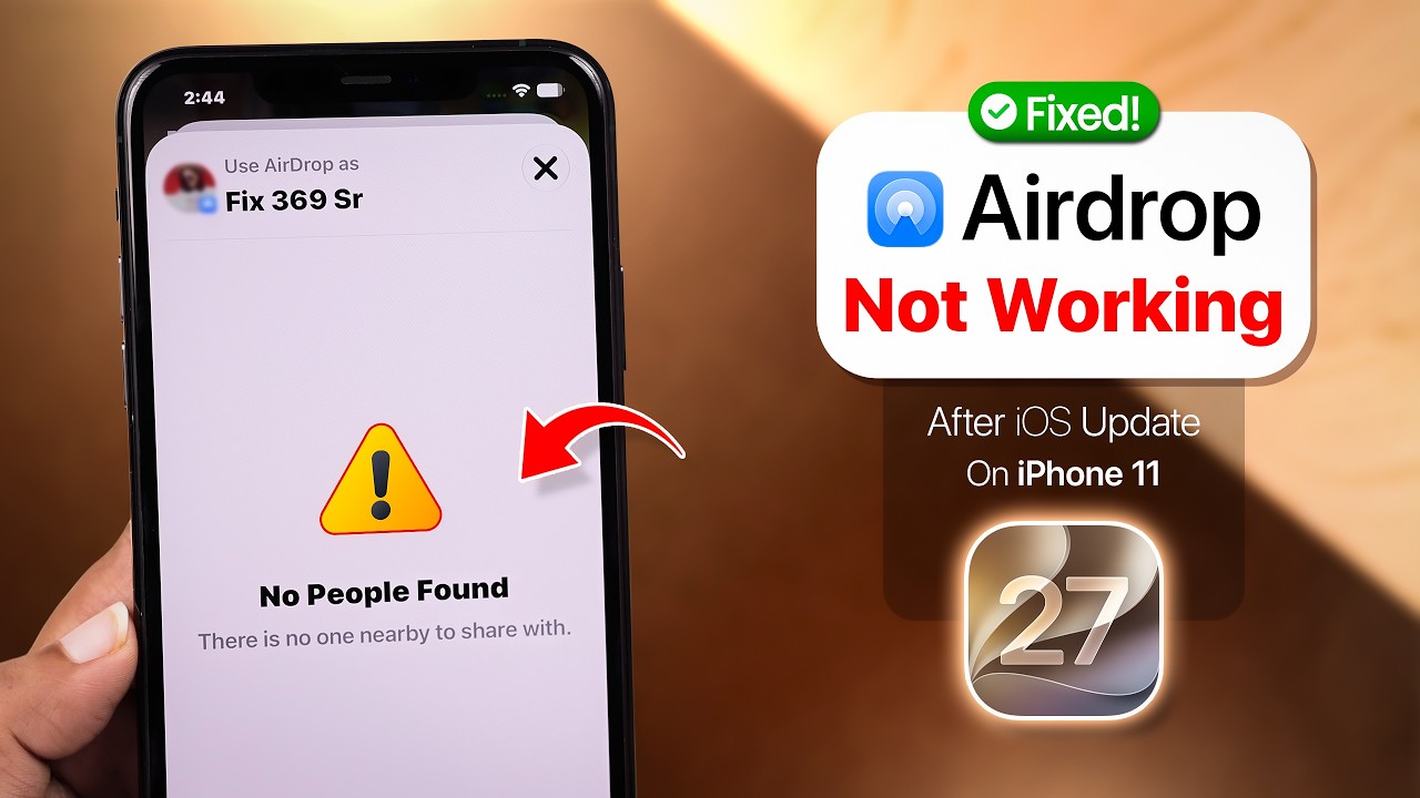 AirDrop Not Working on iPhone 11 After iOS 27 Update? How to Fix!