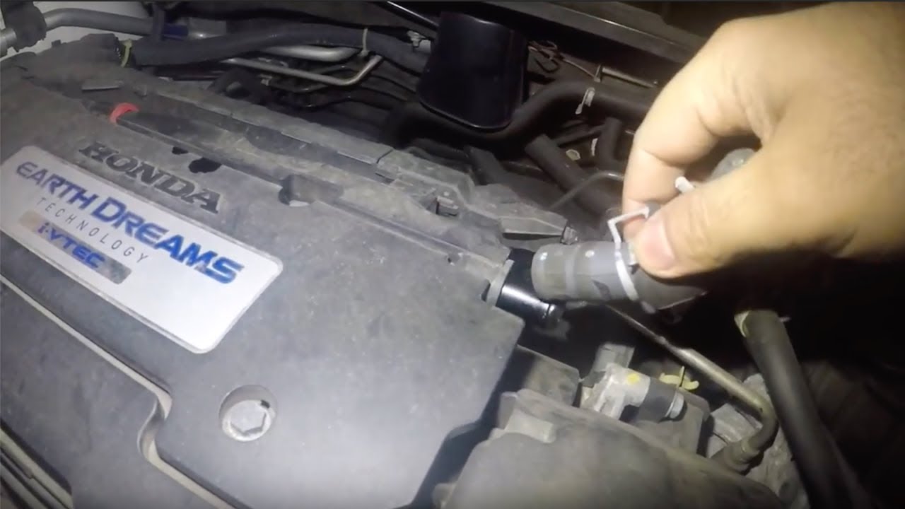 Honda Accord 2013-17 burning oil check pcv and the outlet pipe for signs of oil