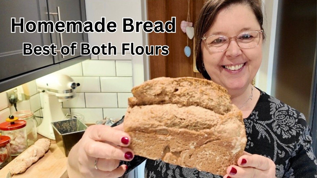 Homemade Bread | My Sister’s Recipe Using White & Spelt Flour 🍞 Best of Both.