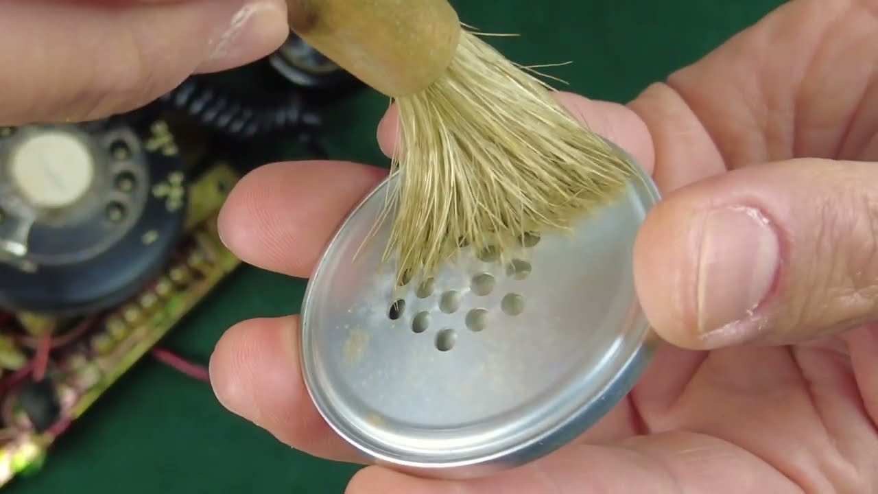 Vintage Telephone Revival: ASMR Cleaning and Reassembly