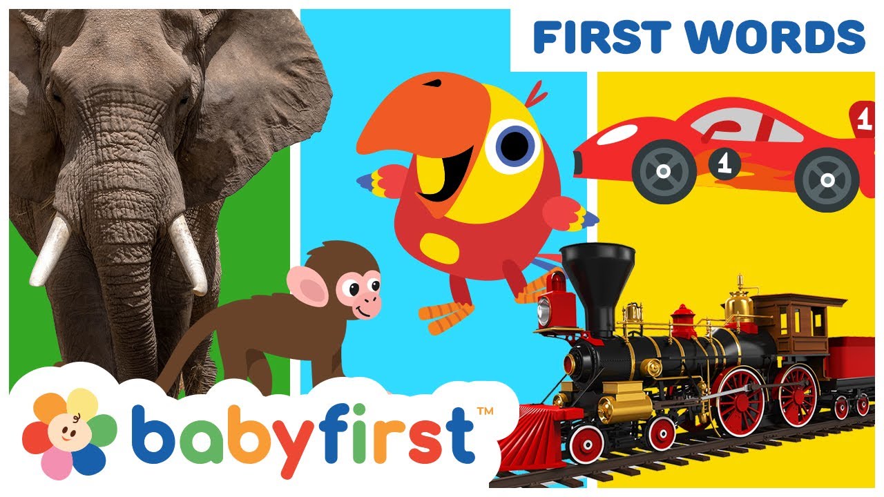 Toddler Learning Video w Color Crew & Larry | Vehicles | Animals & Musical Instruments | Baby First