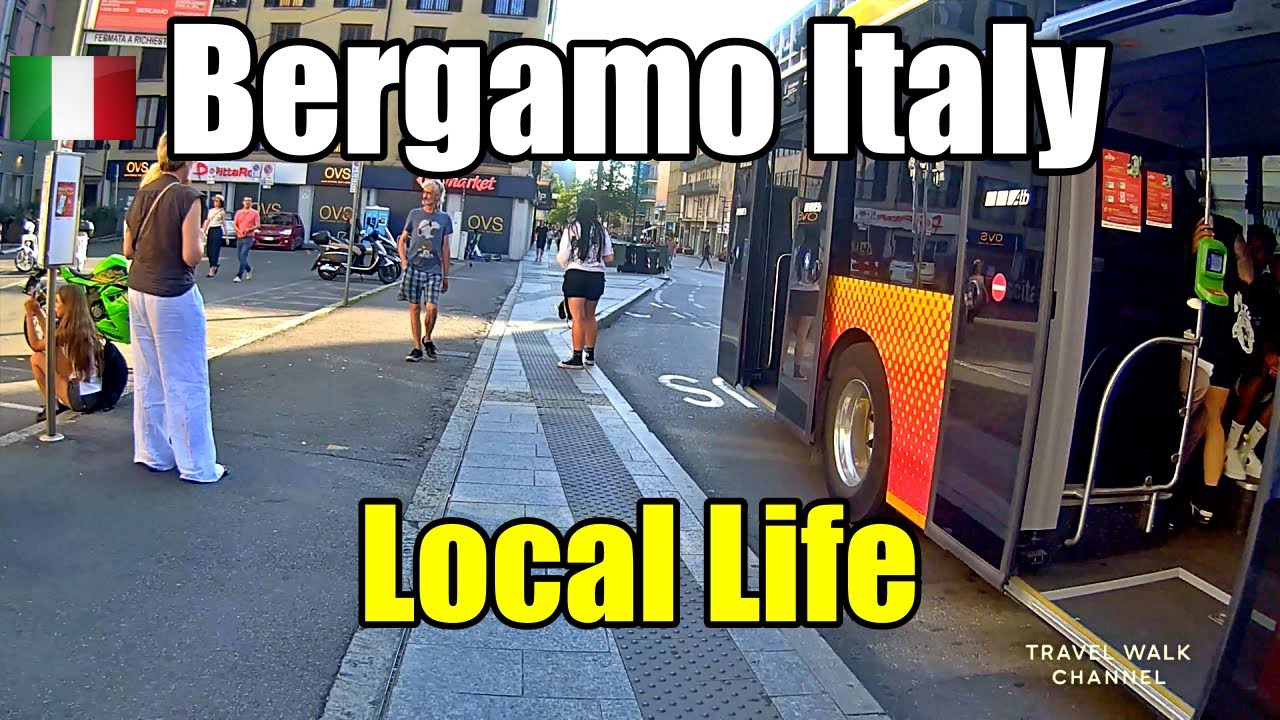 Bergamo Italy Walking Tour 2025 | Beautiful Streets