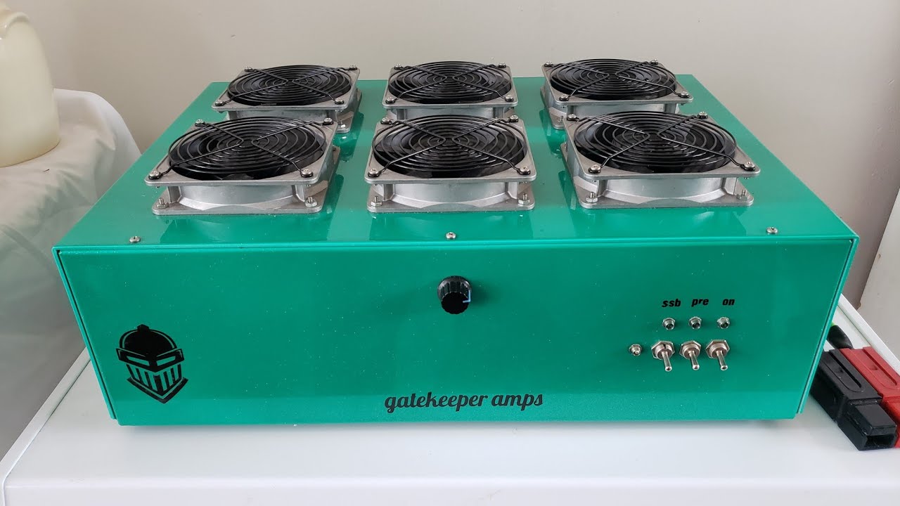 GK Built Quad 4XBLF188XR LDMOS Linear Amplifier & 100A 50v Pwr Supply 💪