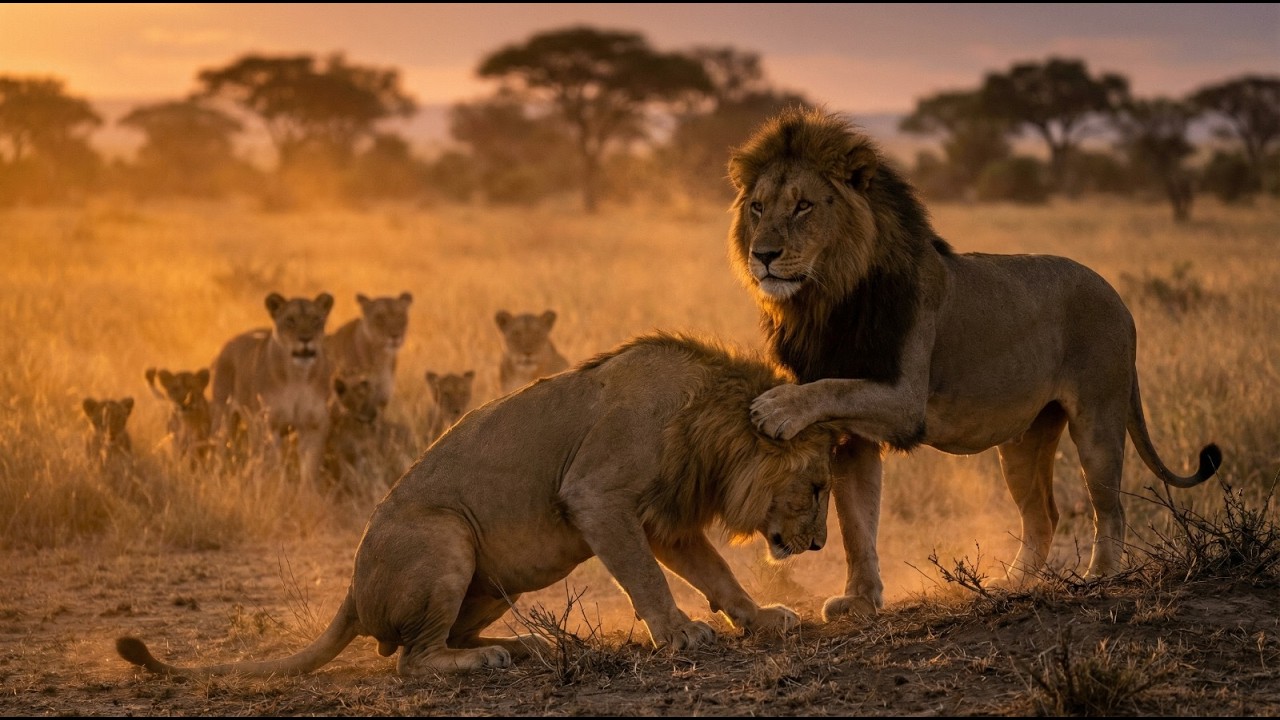 They Were Raised as Brothers… But the Wild Demands a King | Wildlife 4K documantry