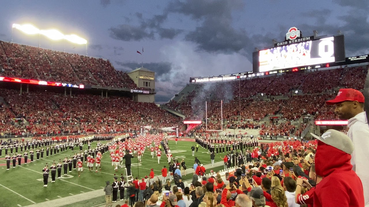 Ohio State Pregame Entrance in 4K
