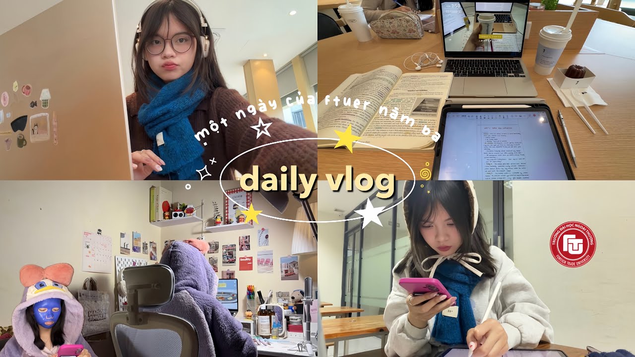 4AM DAILY VLOG| Một ngày đi học của sinh viên FTU năm 3, đi cafe, ăn dookki, họp nhóm,… #vlog 