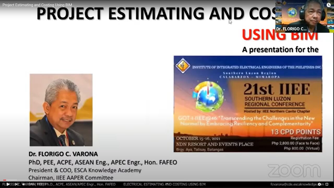 Project Estimating and Costing Using BIM
