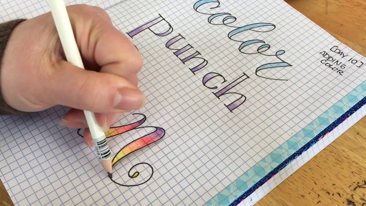 Adding Color to Lettering