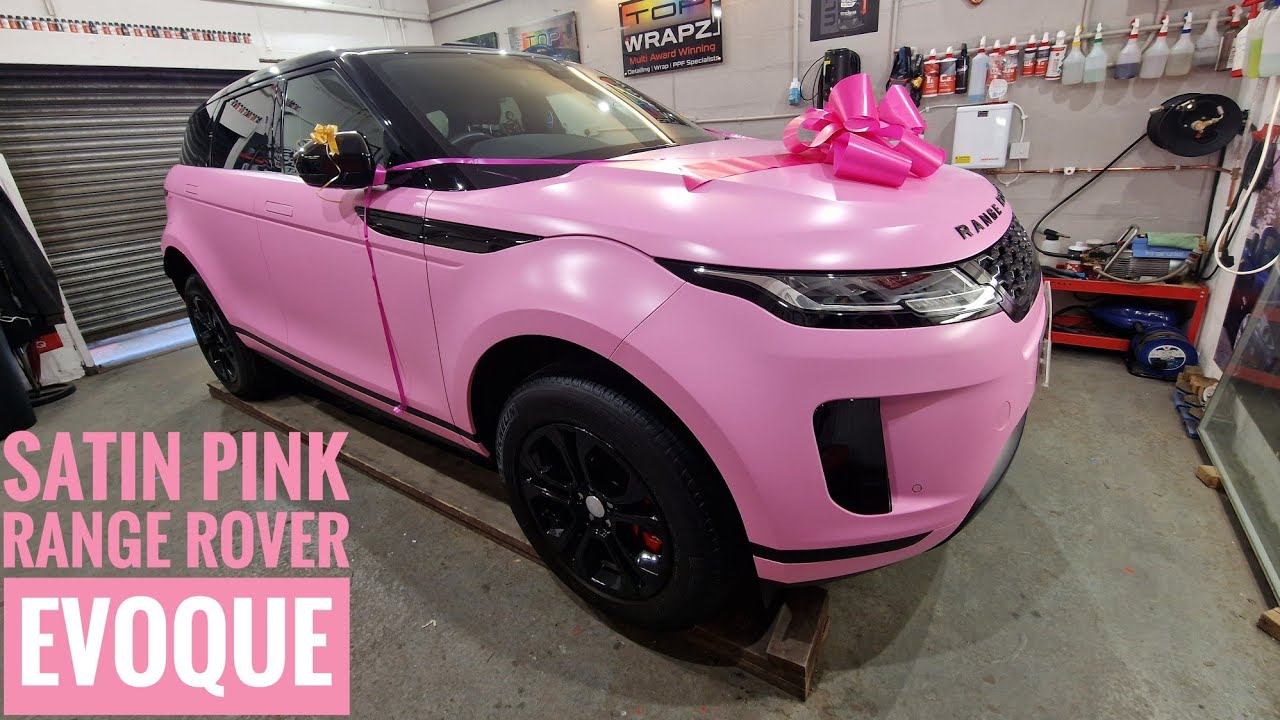 Pink Range Rover Evoque Vinyl Wrap | Avery Bubblegum Satin | Show stopper