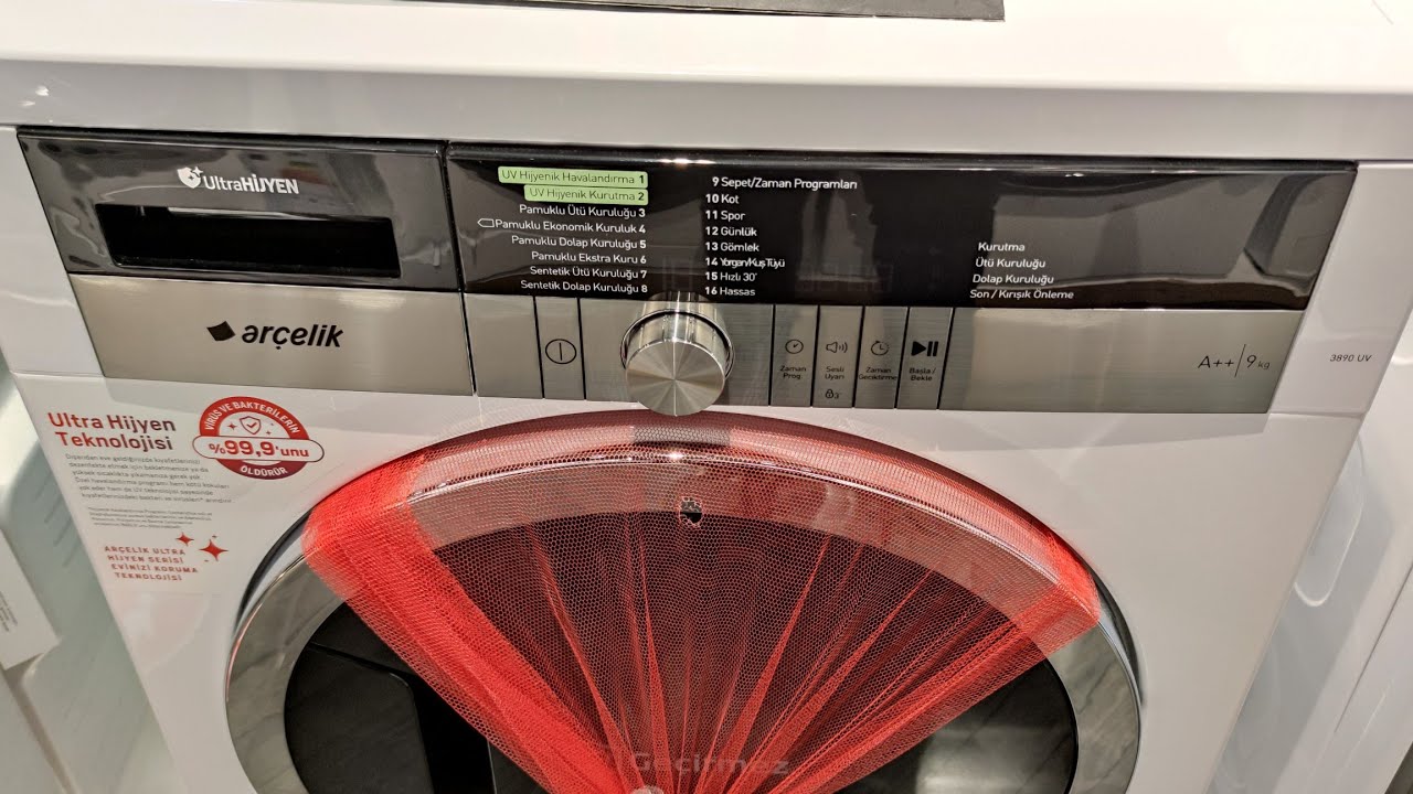 3890 Uv Arçelik Çamaşır Kurutma Makinesi | Ultra Hijyen Kurutma Makinesi | 9 Kilo Kurutma Makinesi