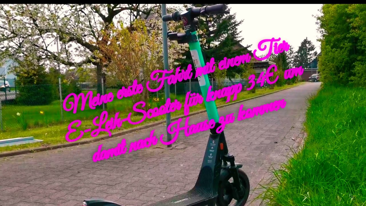 🛴💸🙉 Meine erste Fahrt mit einem Leihroller f&uuml;r 34&euro; 🙊🤬🛴