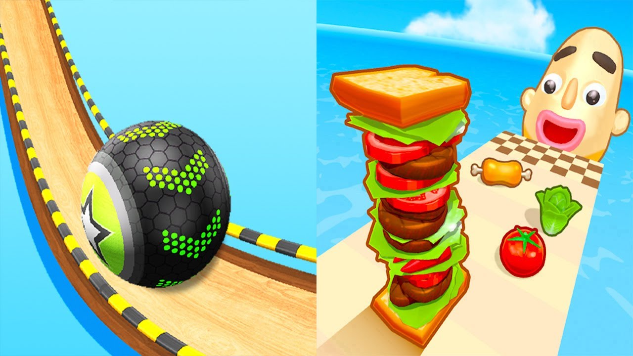Going Balls VS Sandwich Runner - All Levels Android iOS Gameplay #4