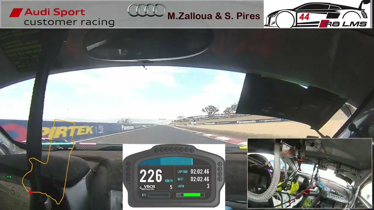 Bathurst Audi GT3 Onboard Scott Andrews Top 10 Shootout Lap 2:01:9
