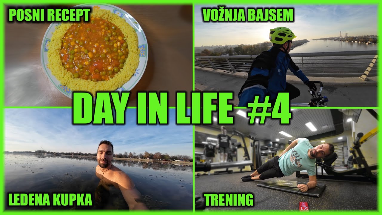 MOJ DAN #4 - TRENING + LEDENO KUPANJE + POSNI RECEPT