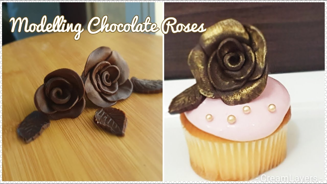 how to make chocolate roses /how to make modeling chocolate roses