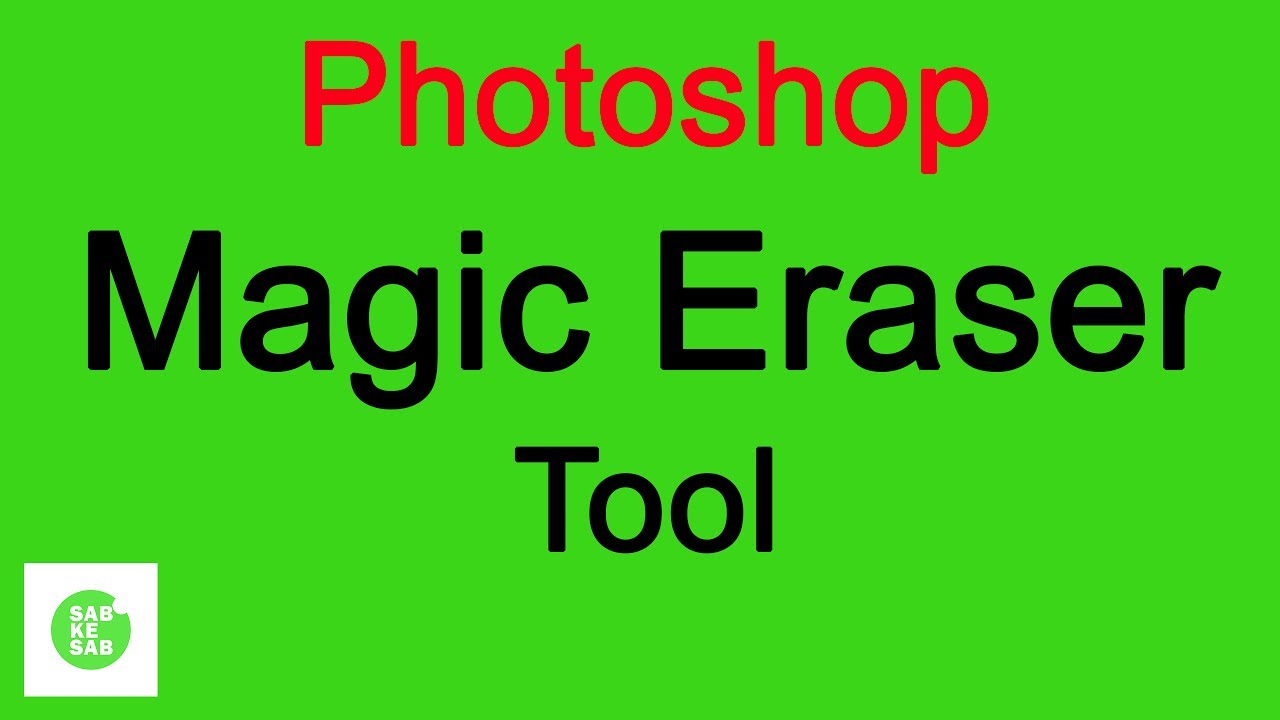 Magic Eraser Tool in Photoshop in Hindi