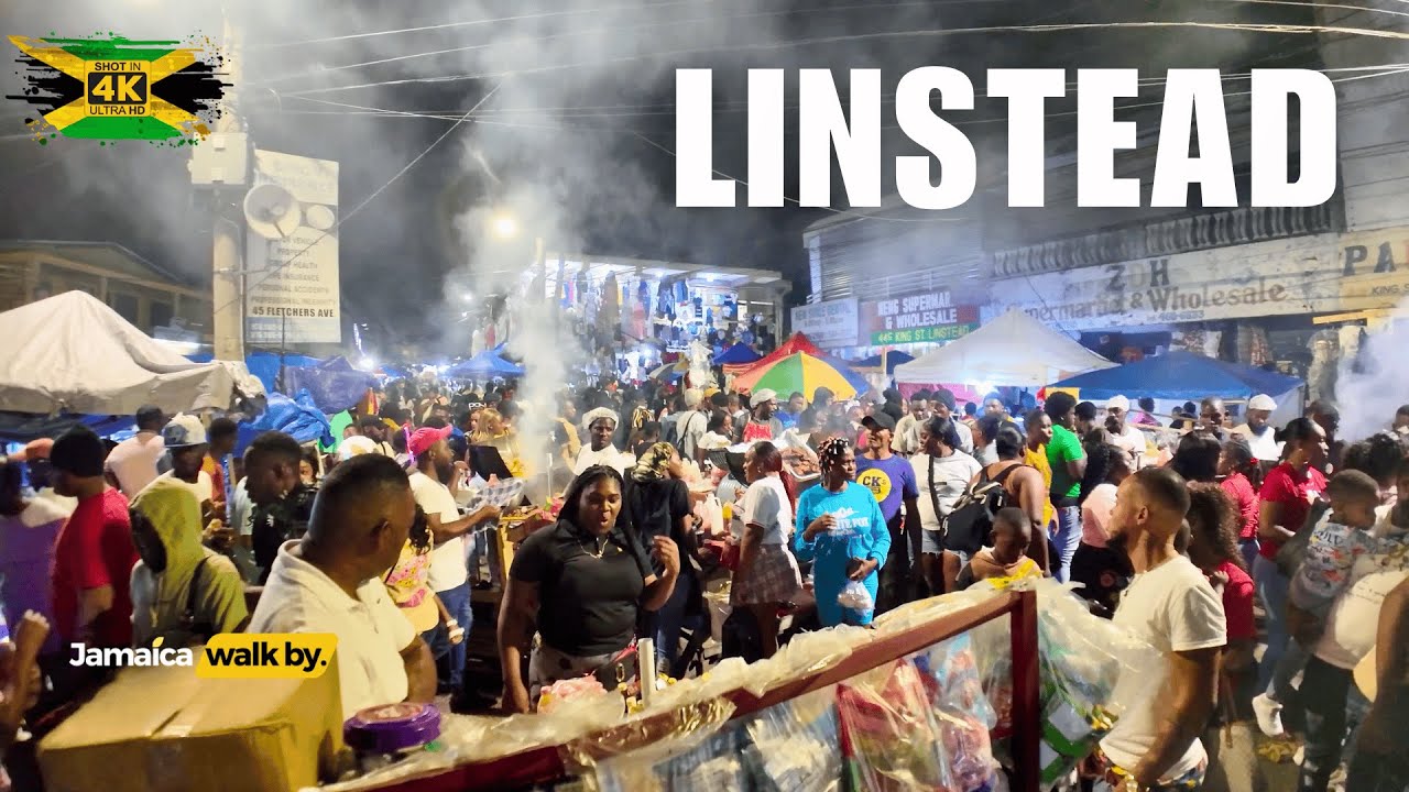 ✓🎄 GRAND MARKET NIGHT In Linstead Town - Night Before Christmas In Jamaica 2025 🇯🇲