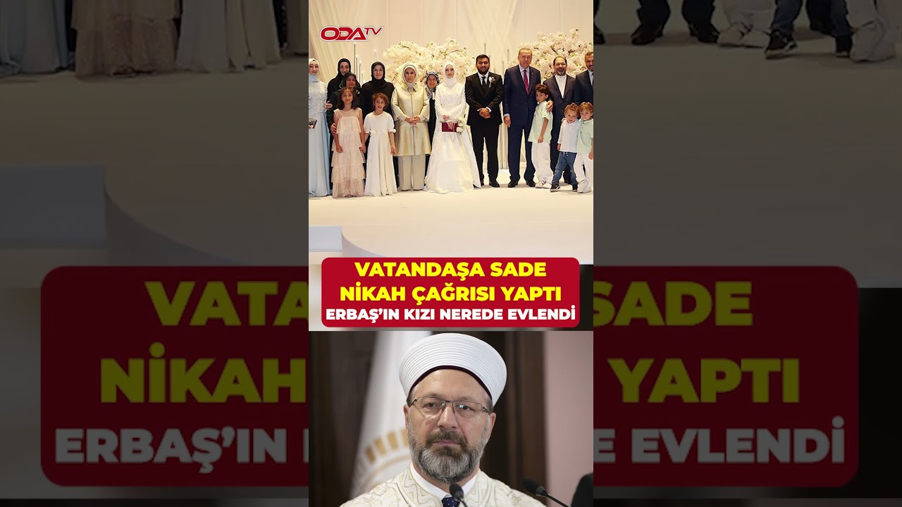 Vatandaşa sade nikah &ccedil;ağrısı yaptı... Ali Erbaş'ın kızı bakın nerede evlendi