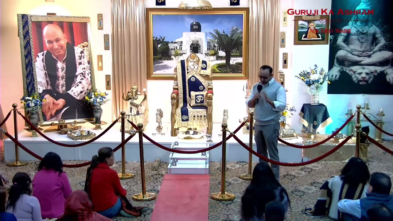 Satsang By Rohit Uncle- Guruji Ka Ashram - New Jersey - USA - Somerset Temple